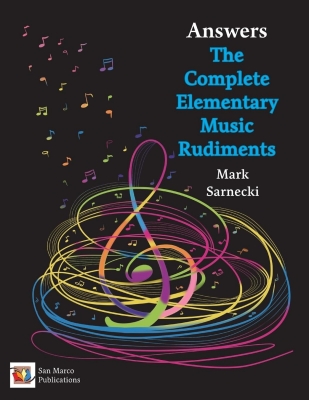 San Marco Publications - The Complete Elementary Music Rudiments, Answers - Sarnecki - Book