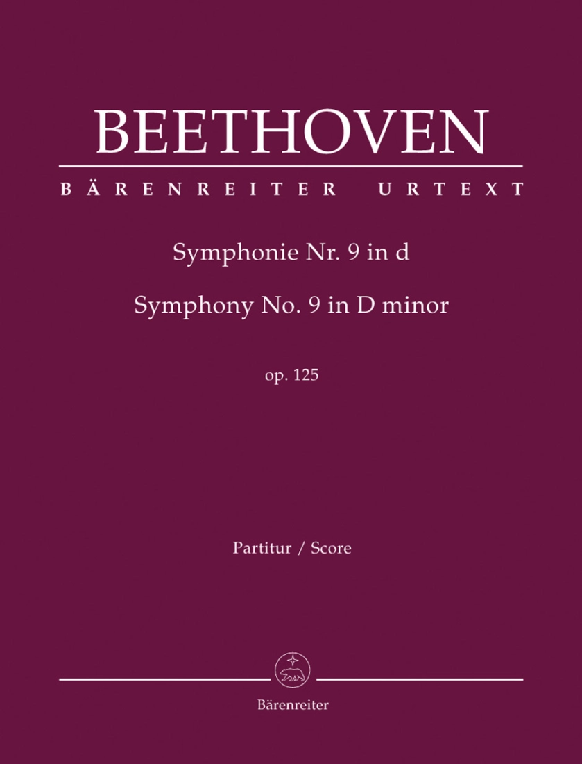 Symphony no. 9 in D minor op. 125 - Beethoven/Del Mar - Full Score - Book