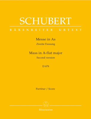 Baerenreiter Verlag - Mass in A-flat major, D 678 (Second version) - Schubert/Finke-Hecklinger - Full Score - Book