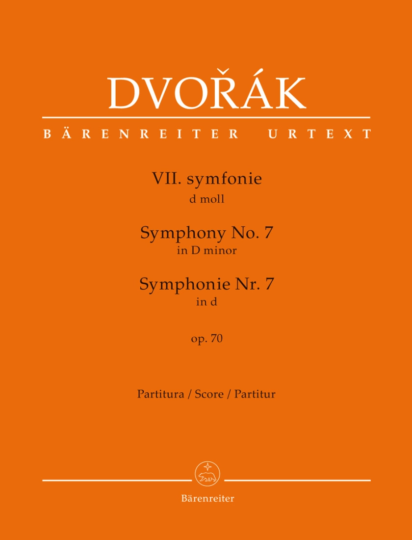 Symphony no. 7 in D minor op. 70 - Dvorak/Del Mar - Full Score - Book