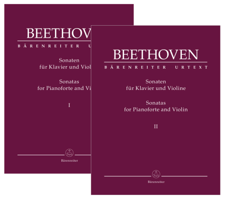 Baerenreiter Verlag - Sonatas for Pianoforte and Violin, Volume I & Volume II - Beethoven/Brown - Books
