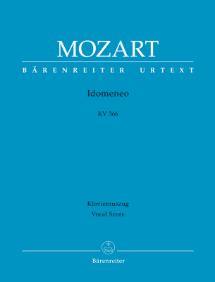 Idomeneo K. 366 (Dramma per musica in three acts) - Mozart/Heartz - Vocal Score - Book