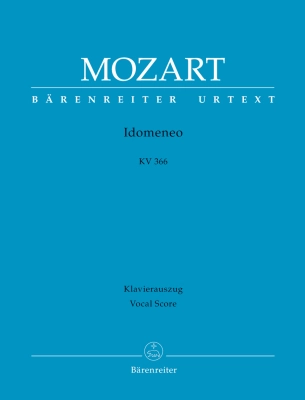 Baerenreiter Verlag - Idomeneo K. 366 (Dramma per musica in three acts) - Mozart/Heartz - Vocal Score - Book