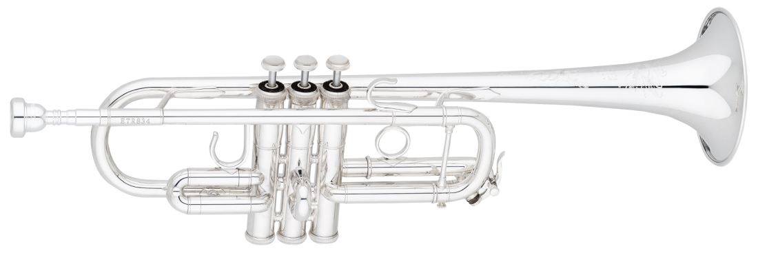 ETR834S C Trumpet, .459\'\' Bore - Silver-Plated