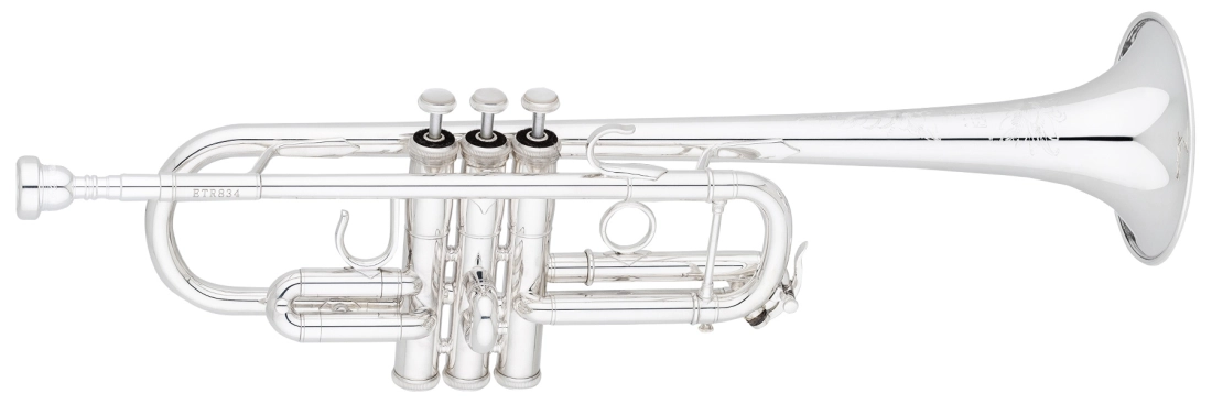 ETR834S C Trumpet, .459\'\' Bore - Silver-Plated