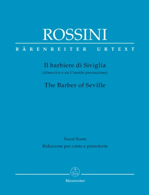 Baerenreiter Verlag - The Barber of Seville - Rossini/Brauner - Vocal Score - Book