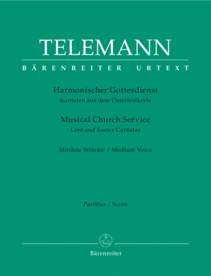 Baerenreiter Verlag - Musical Church Service (Lent and Easter Cantatas) Telemann, Fock, Poetzsch Voix moyenne, instrument solo et basse continue Partition matresse et partitions individuelles