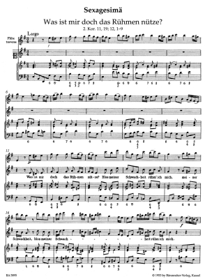 Musical Church Service (Lent and Easter Cantatas) - Telemann/Fock/Poetzsch - Medium Voice/Solo Instrument/Basso Continuo - Score/Parts