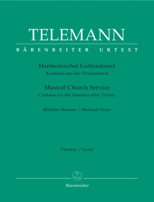 Baerenreiter Verlag - Musical Church Service (Cantatas for the Sundays after Trinity) - Telemann/Fock/Poetzsch - Medium Voice/Solo Instrument/Basso Continuo - Score/Parts