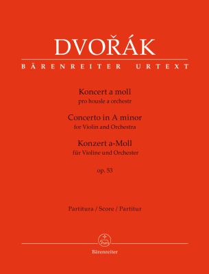 Baerenreiter Verlag - Concerto for Violin and Orchestra in A minor op. 53 - Dvorak/Cividini - Full Score - Book