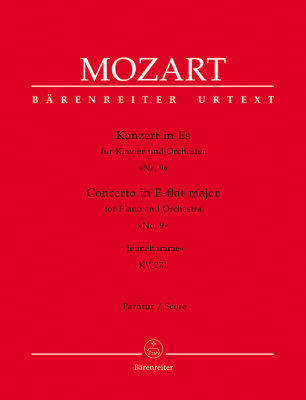 Baerenreiter Verlag - Concerto for Piano and Orchestra no.9 in E-flat major K.271 Jeunehomme Mozart, Wolff Partition matresse complte Livre