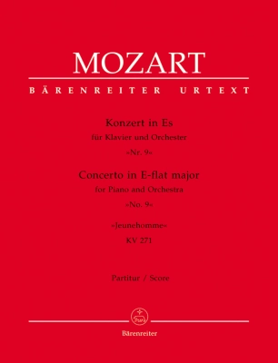 Baerenreiter Verlag - Concerto for Piano and Orchestra no. 9 in E-flat major K. 271 Jeunehomme - Mozart/Wolff - Full Score - Book