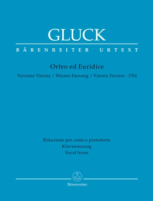 Baerenreiter Verlag - Orpheus and Eurydice (Vienna version 1762) - Gluck/Abert/Finscher - Vocal Score - Book