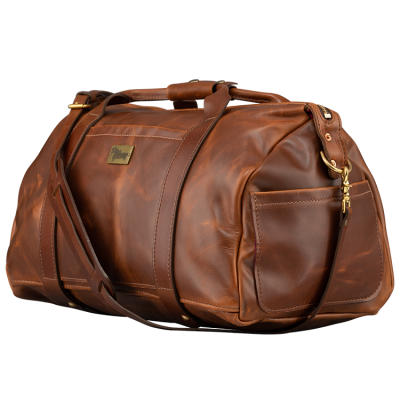Lifton Leather Duffle Bag - Brown