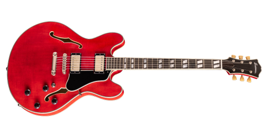 Eastman Guitars - T59/TV Thinline Electric Guitar with Hardshell Case - Red with Truetone Vintage Gloss