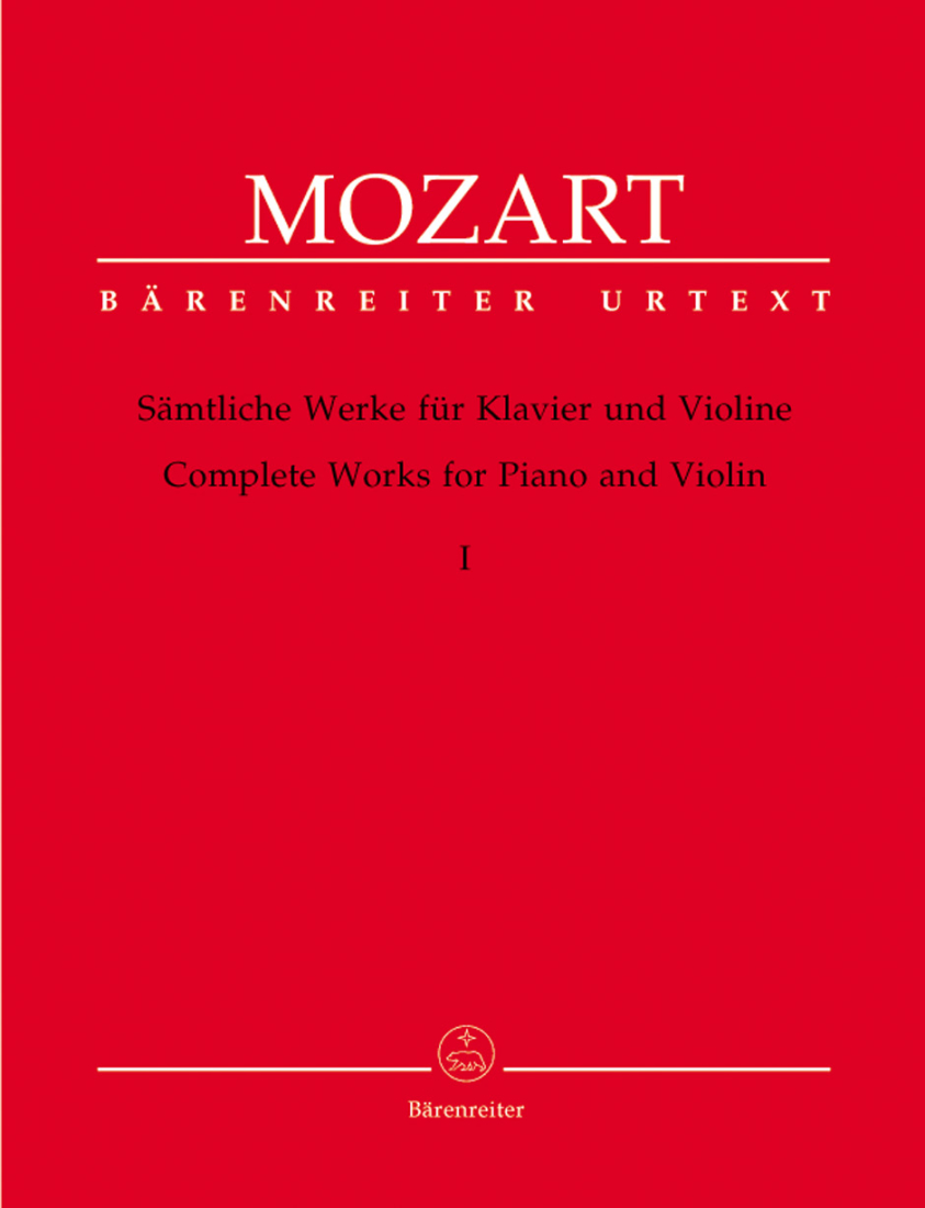 Complete Works for Violin and Piano, Volume I - Mozart/Reeser - Book