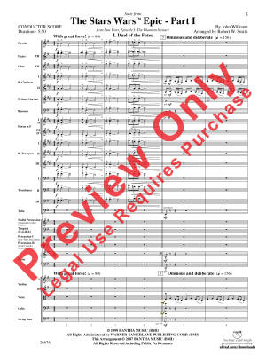 Suite from the Star Wars Epic -- Part I - Williams/Smith - Full Orchestra - Gr. 4