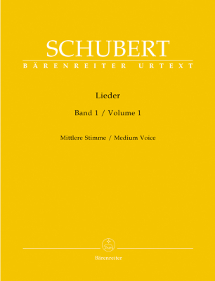 Baerenreiter Verlag - Lieder, Volume1 Schubert, Durr Voix moyenne et piano Livre