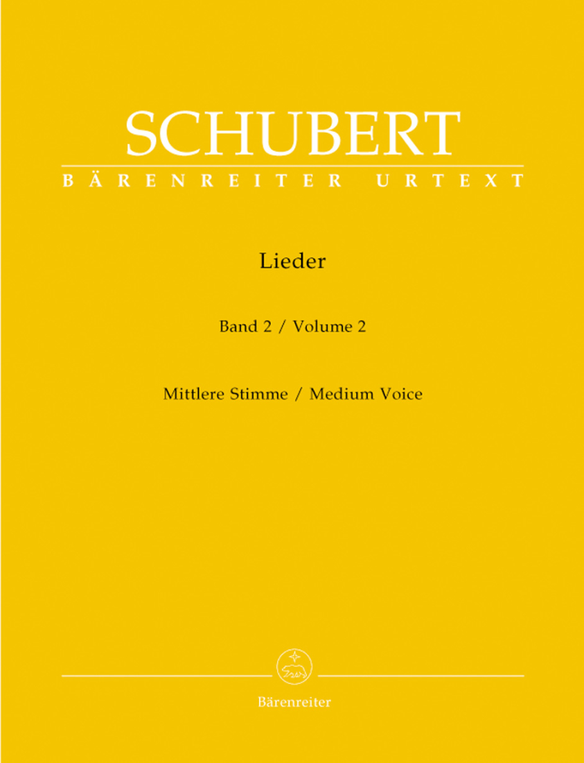 Lieder, Volume 2 - Schubert/Durr - Medium Voice/Piano - Book