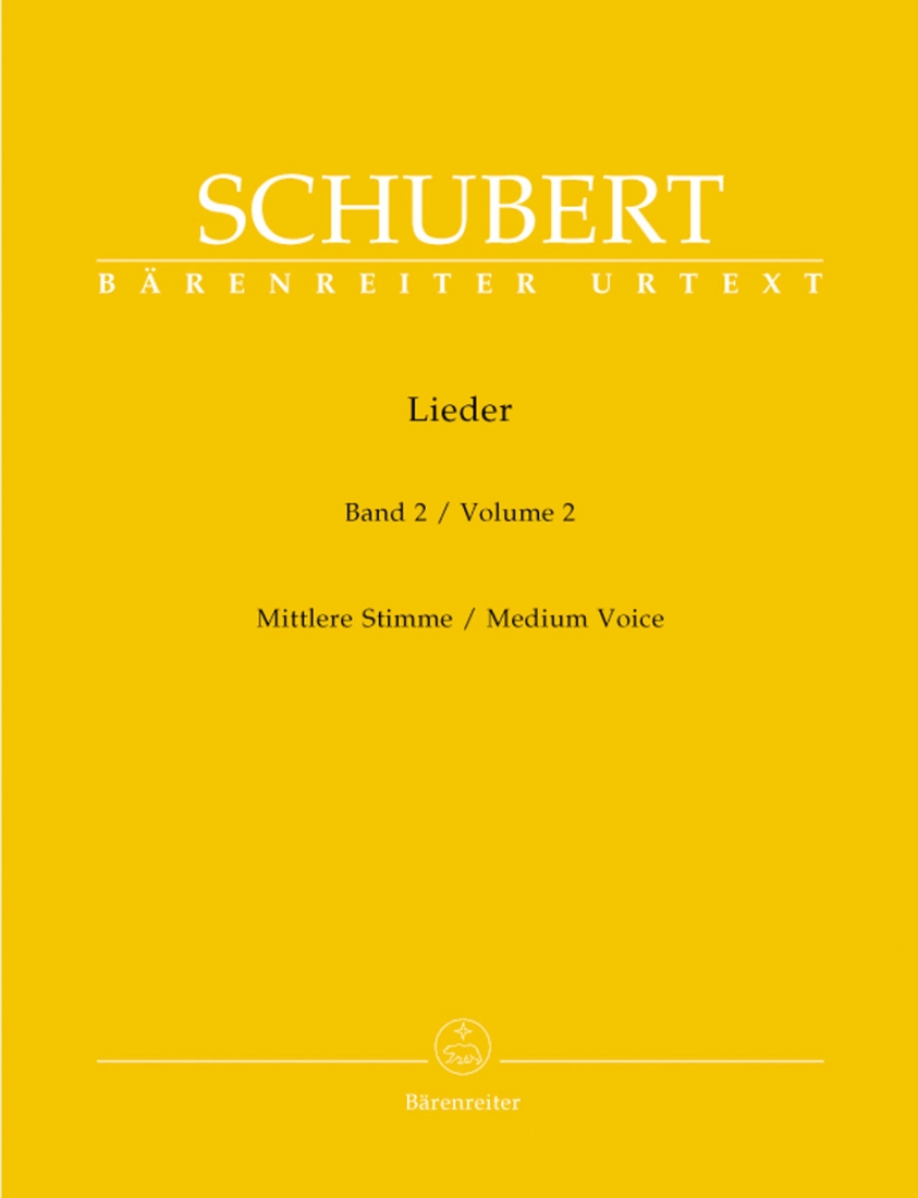 Lieder, Volume 2 - Schubert/Durr - Medium Voice/Piano - Book