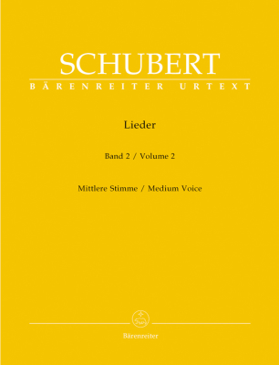Baerenreiter Verlag - Lieder, Volume 2 - Schubert/Durr - Medium Voice/Piano - Book
