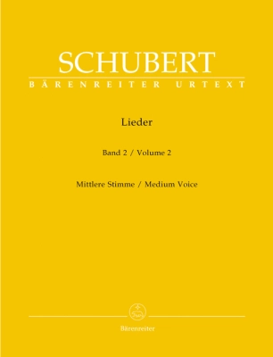 Baerenreiter Verlag - Lieder, Volume 2 - Schubert/Durr - Medium Voice/Piano - Book