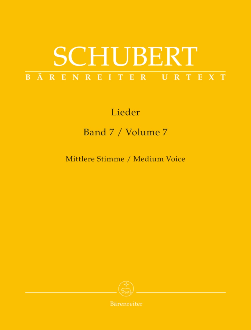 Lieder, Volume 7 - Schubert/Durr - Medium Voice/Piano - Book