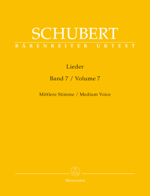 Baerenreiter Verlag - Lieder, Volume7 Schubert, Durr Voix moyenne et piano Livre