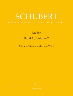 Baerenreiter Verlag - Lieder, Volume 7 - Schubert/Durr - Medium Voice/Piano - Book