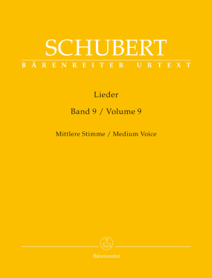 Baerenreiter Verlag - Lieder, Volume9 Schubert, Durr Voix moyenne et piano Livre