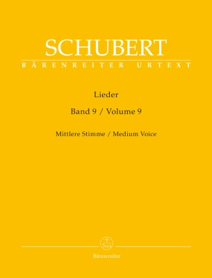 Baerenreiter Verlag - Lieder, Volume 9 - Schubert/Durr - Medium Voice/Piano - Book