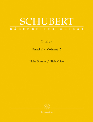 Baerenreiter Verlag - Lieder, Volume 2 - Schubert/Durr - High Voice/Piano - Book