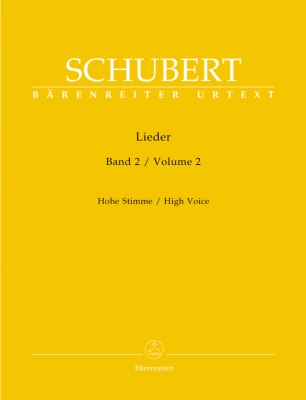 Baerenreiter Verlag - Lieder, Volume 2 - Schubert/Durr - High Voice/Piano - Book