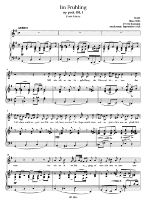 Lieder, Volume 4 - Schubert/Durr - High Voice/Piano - Book