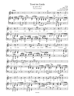 Lieder, Volume 4 - Schubert/Durr - High Voice/Piano - Book