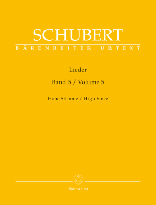 Baerenreiter Verlag - Lieder, Volume 5 - Schubert/Durr - High Voice/Piano - Book