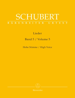 Baerenreiter Verlag - Lieder, Volume 5 - Schubert/Durr - High Voice/Piano - Book