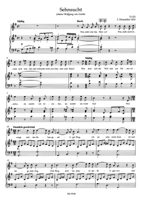 Lieder, Volume 6 - Schubert/Durr - High Voice/Piano - Book