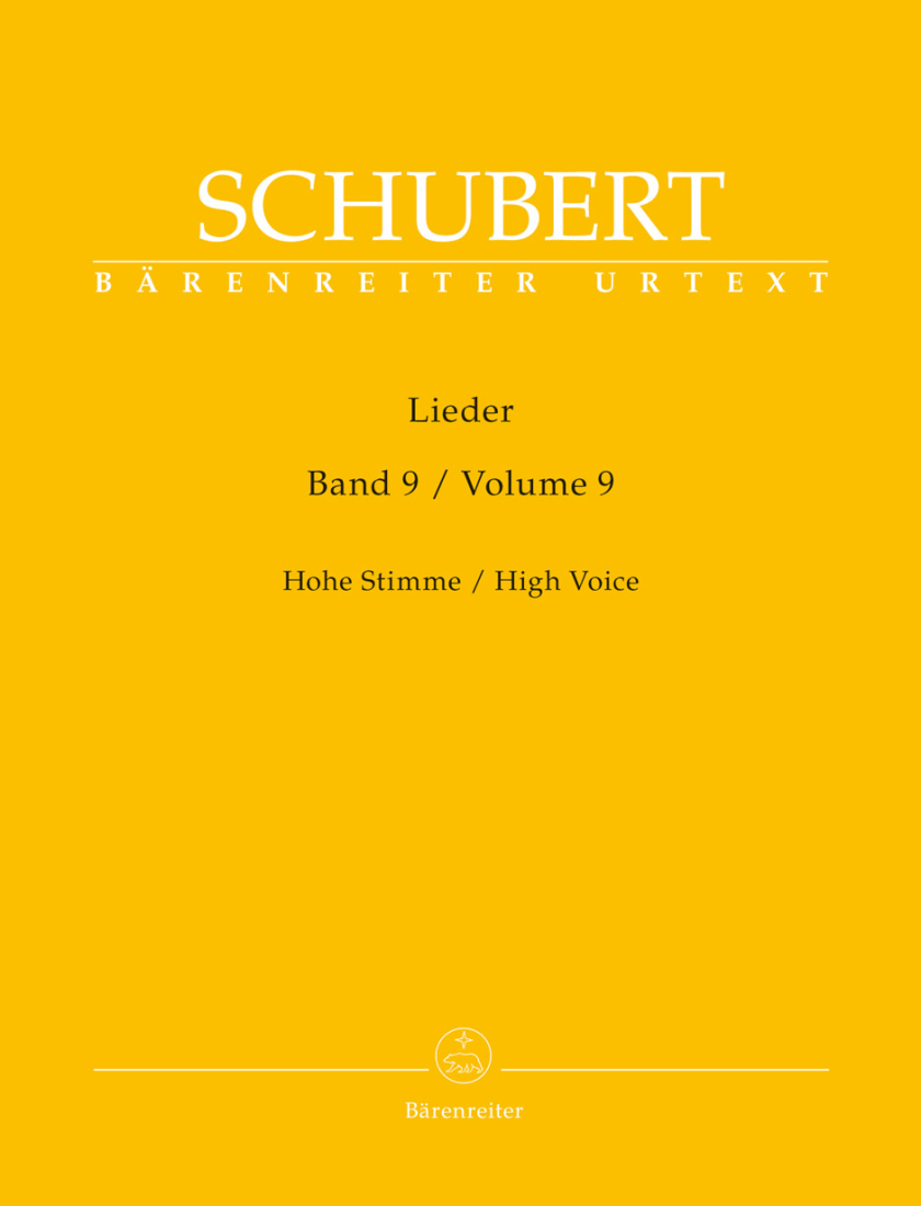 Lieder, Volume 9 - Schubert/Durr - High Voice/Piano - Book