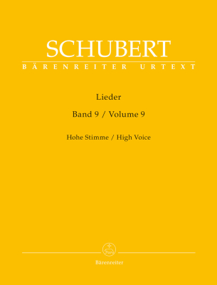 Baerenreiter Verlag - Lieder, Volume 9 - Schubert/Durr - High Voice/Piano - Book