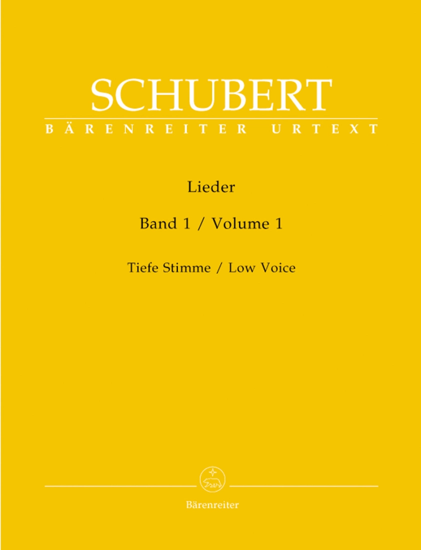 Lieder, Volume 1 - Schubert/Durr - Low Voice/Piano - Book