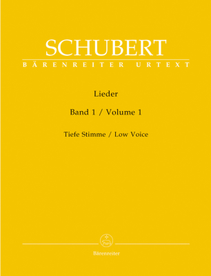 Baerenreiter Verlag - Lieder, Volume 1 - Schubert/Durr - Low Voice/Piano - Book