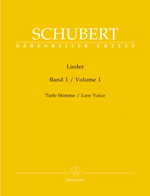 Baerenreiter Verlag - Lieder, Volume 1 - Schubert/Durr - Low Voice/Piano - Book