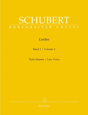 Baerenreiter Verlag - Lieder, Volume 2 - Schubert/Durr - Low  Voice/Piano - Book