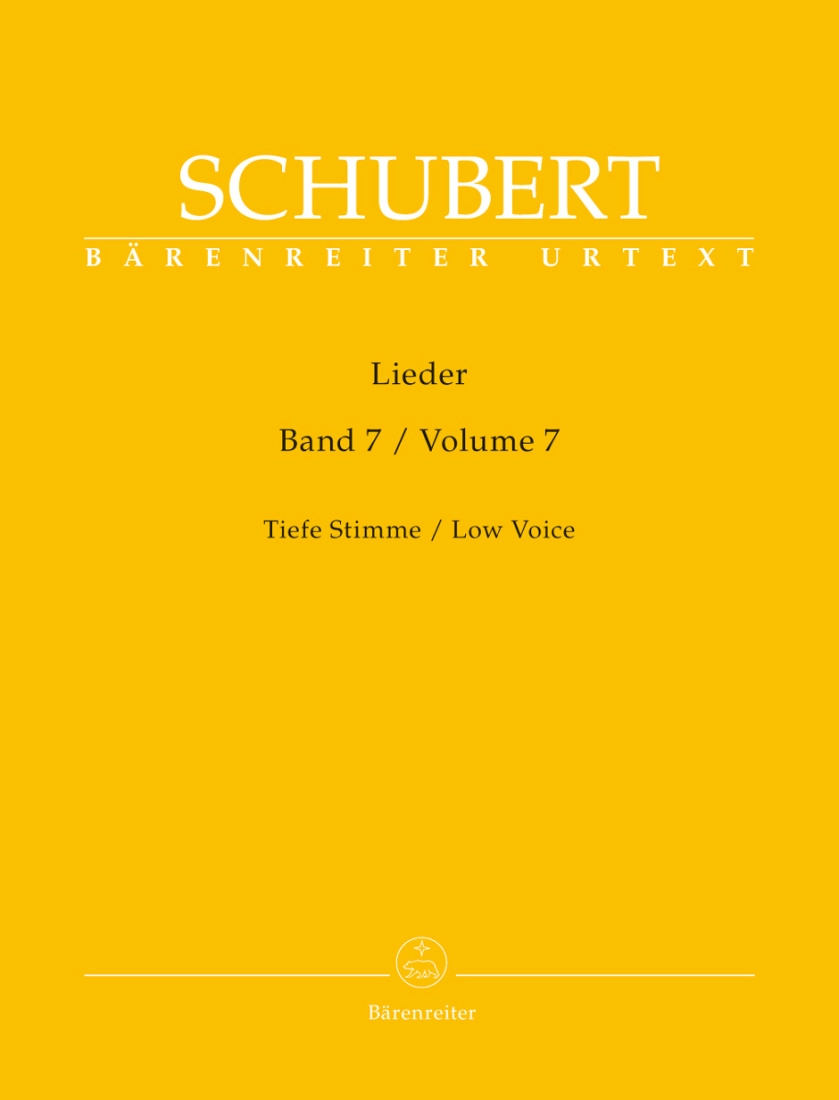 Lieder, Volume 7 - Schubert/Durr - Low Voice/Piano - Book