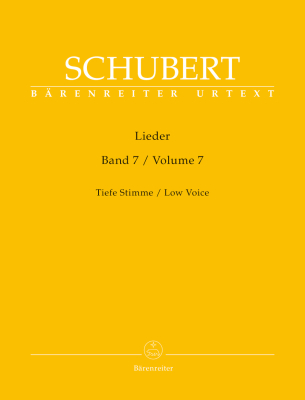 Baerenreiter Verlag - Lieder, Volume 7 - Schubert/Durr - Low Voice/Piano - Book