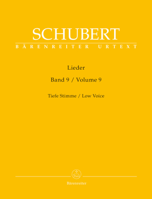 Baerenreiter Verlag - Lieder, Volume 9 - Schubert/Durr - Low Voice/Piano - Book
