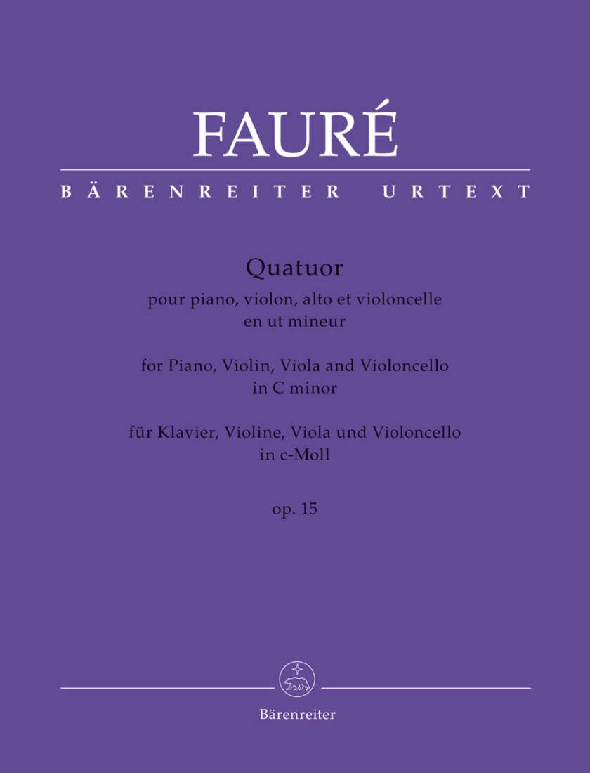 Quartet in C minor op. 15 N 48 - Faure/Herlin - Violin/Viola/Cello/Piano - Parts Set