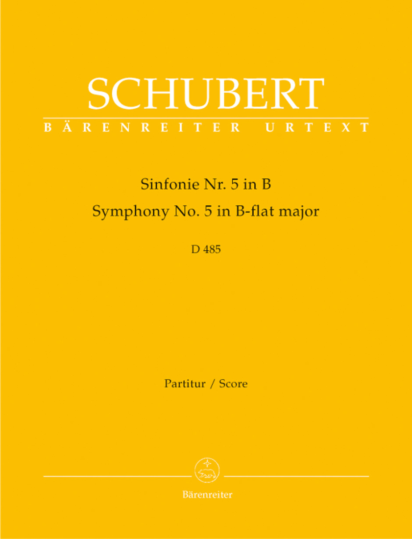 Symphony no. 5 in B-flat major D 485 - Schubert/Feil/Woodfull-Harris - Full Score - Book