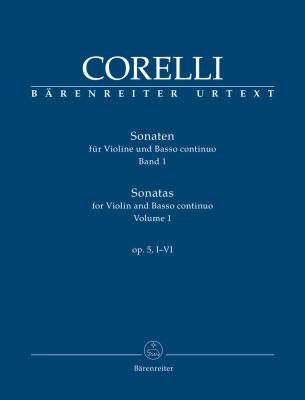 Sonatas op. 5, I-VI, Volume 1 - Corelli/Hogwood/Mark - Violin/Basso Continuo - Score and Parts